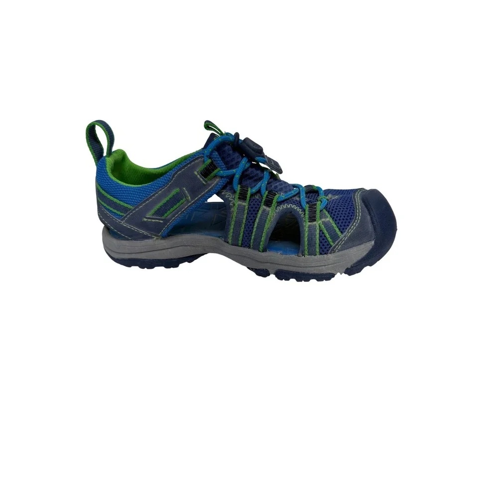 Teva Manatee‎ Sandals Kids Size 12 Blue Green Excellent Closed Toe Water Shoes